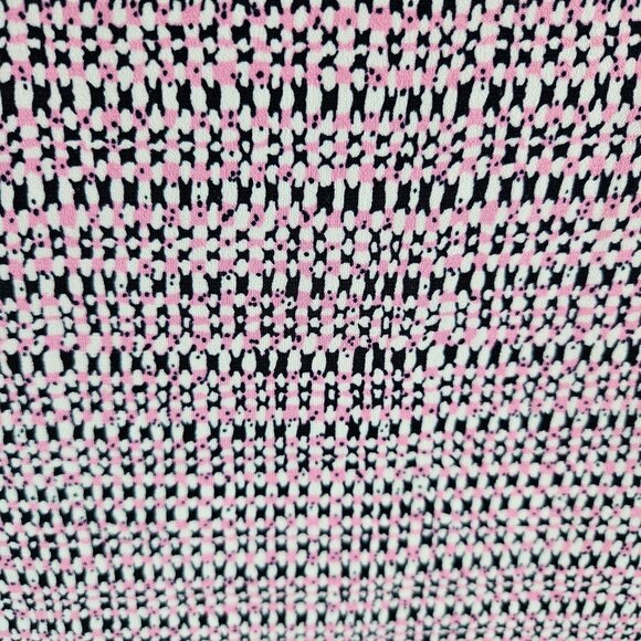 Brooks Brothers Woman Size M Geometric Print Dress Lined Side Ruching  Classic - Picture 5 of 6